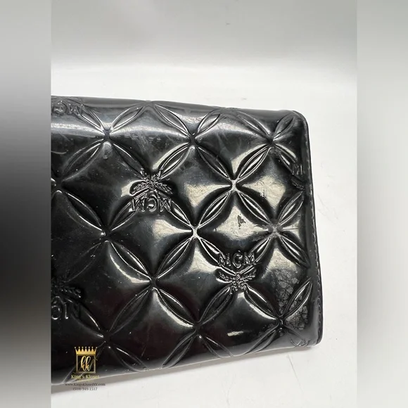 MCM Quilted Patent Leather Wallet - Picture 13 of 14